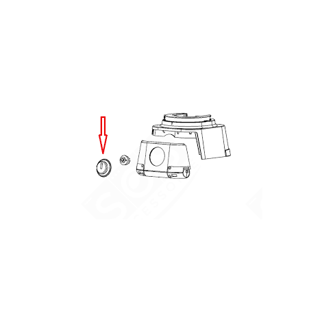 WEISSER BEFEHLSTASTER KÜCHENMASCHINE - MS-0A07719