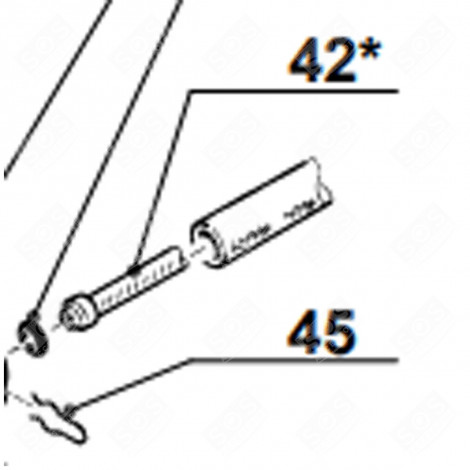 PFA-SCHLAUCH D 4/2,5X150 KENNZEICHNUNG 42* KAFFEEMASCHINE, ESPRESSOMASCHINE - 503862