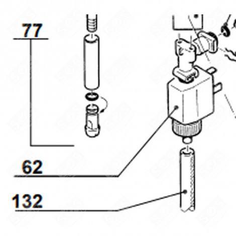 SILIKONSCHLAUCH D4X1,5X150 KENNZEICHNUNG 132 KAFFEEMASCHINE, ESPRESSOMASCHINE - 503887