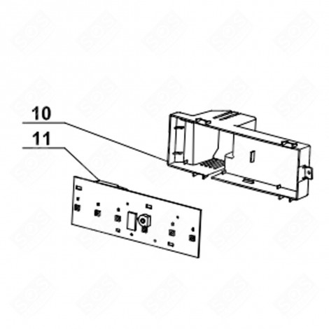 PLATINE KENNZEICHNUNG 10 KAFFEEMASCHINE, ESPRESSOMASCHINE - 503841