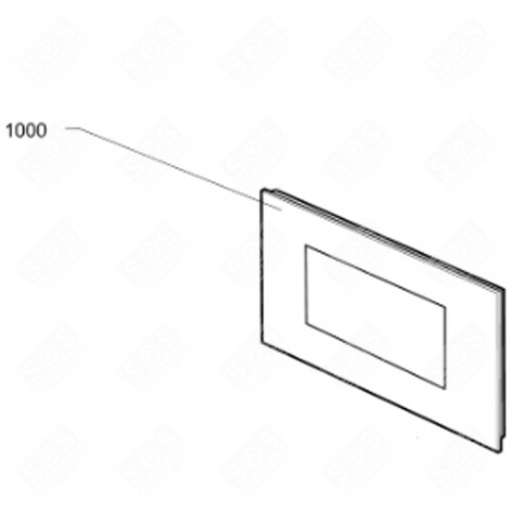 ORIGINAL-MIKROWELLENTÜR (KENNZEICHEN 1000) MIKROWELLE, MIKROWELLENHERD - 481010662901, C00444613