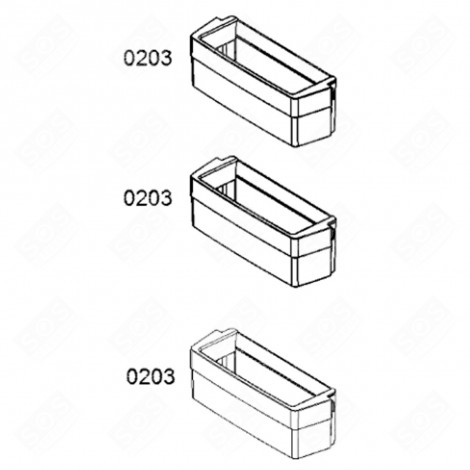 ORIGINAL TÜRFACH (KENNZEICHNUNG 0203) KÜHLSCHRANK, GEFRIERSCHRANK - 12010056