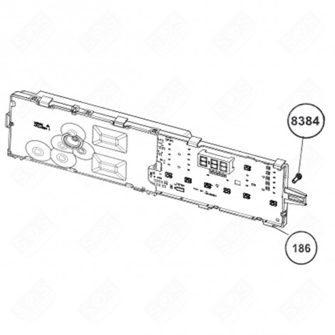 ELEKTRONISCHE KARTE, LEISTUNGSMODUL (KENNZEICHEN 186) WASCHMASCHINE - 2847610340