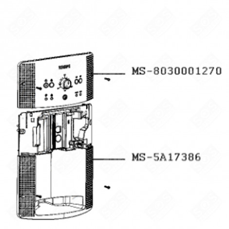 ELEKTRONIKKARTE (KENNUNG MS-8030001270) KAFFEEMASCHINE, ESPRESSOMASCHINE - MS-8030001270