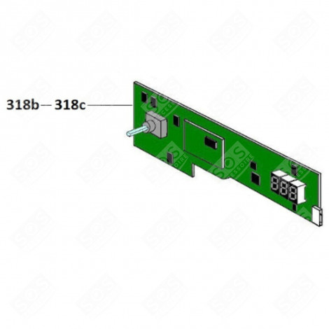 PROGRAMMIERTES-MODUL (KENNZEICHNUNG 318B) WÄSCHETROCKNER - 49042569