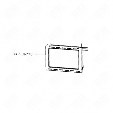 TÜR + GLAS 425X289 MM BACKOFEN, KÜCHENHERD - SS-986776