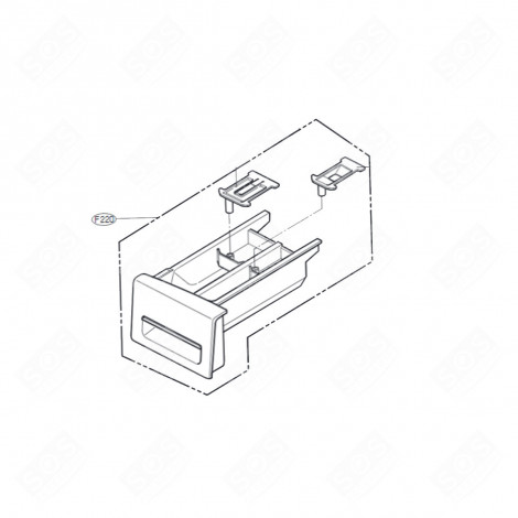 WASCHMITTELSCHUBLADE (KENNZEICHNUNG F220) WASCHMASCHINE - AGL73313581