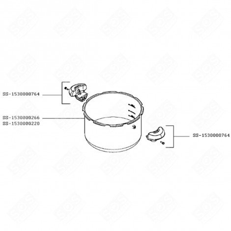 GRIFF (KENNZEICHNUNG SS-1530000764) SCHNELLKOCHTOPF - SS-1530000764