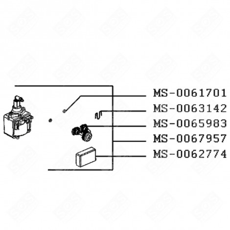 NESPRESSO PIXIE-PUMPENABDECKUNG KAFFEEMASCHINE, ESPRESSOMASCHINE - MS-0062774