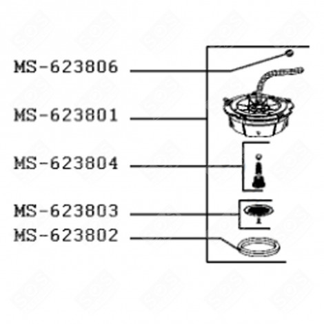 GITTER + SCHRAUBEN (REFERENZ MS-623803) KAFFEEMASCHINE, ESPRESSOMASCHINE - MS-623803