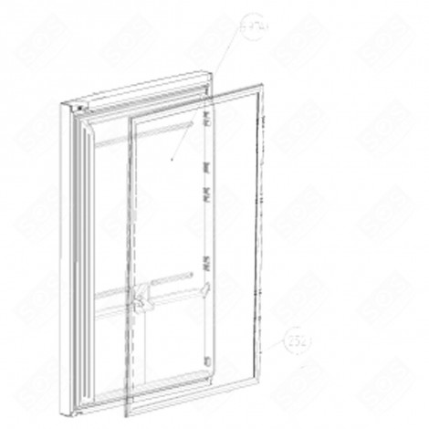 KÜHLSCHRANKTÜR-DICHTUNG (BEZUGSNUMMER 252) KÜHLSCHRANK, GEFRIERSCHRANK - 5958271900