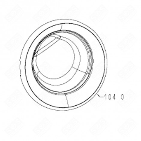 BULLAUGENTÜR KOMPLETT POS. 104 0, ORIGINAL WASCHMASCHINE - C00532991, 488000532991