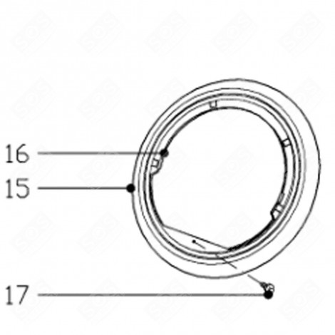 HINTERE TURBINE (KENNUNG 15) WÄSCHETROCKNER - 5856142