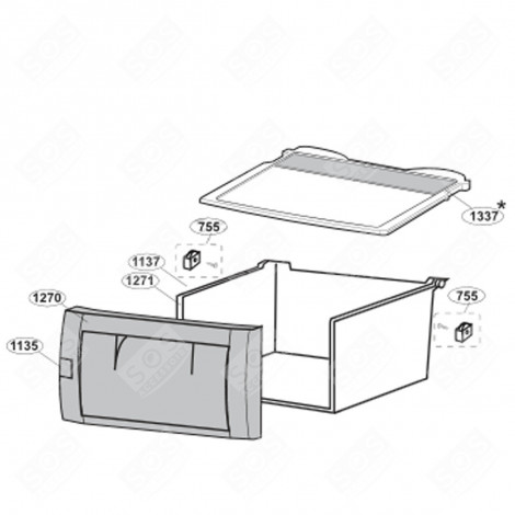 ABLAGE, REGAL (1337) KÜHLSCHRANK, GEFRIERSCHRANK - 4395240800