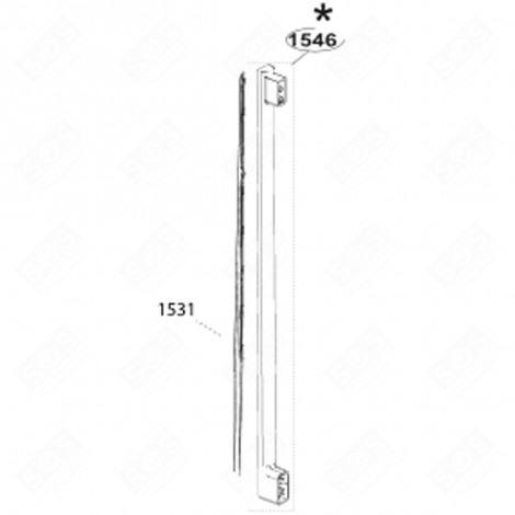 TÜRGRIFF (KENNZEICHNUNG 1546) KÜHLSCHRANK, GEFRIERSCHRANK - 4386581100