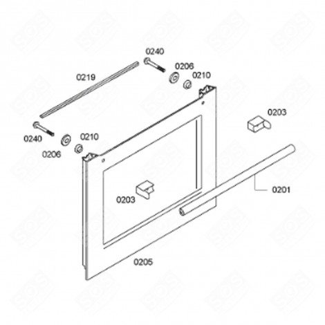 ORIGINAL-FRONTTÜR BACKOFEN, KÜCHENHERD - 00686551, 686551