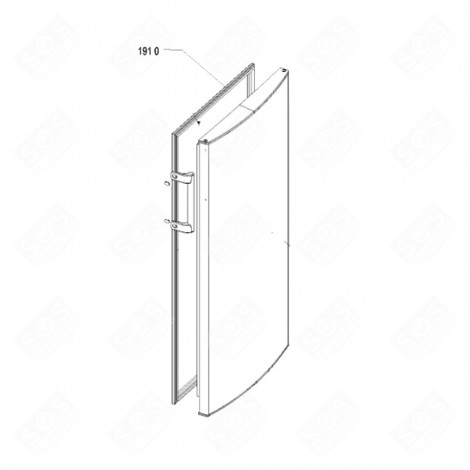 TÜR-DICHTUNG (KÜHLSCHRANKTEIL) REFERENZ 191 0 ORIGINAL KÜHLSCHRANK, GEFRIERSCHRANK - 480132102838