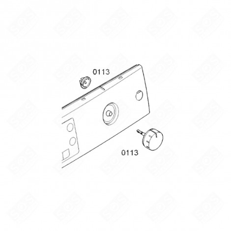 ORIGINAL PROGRAMMKNOPF (KENNZEICHEN 0113) WASCHMASCHINE - 00612661