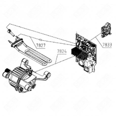 KABEL (REFERENZ 7824) WASCHMASCHINE - 561796