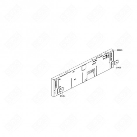 ABDECKUNG (KENNZEICHNUNG 21494) GESCHIRRSPÜLER, SPÜLMASCHINE - 455098