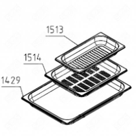 DAMPFBLECH 1/2X40 GEPRÄGT (KENNUNG 1514) BACKOFEN, KÜCHENHERD - 464571