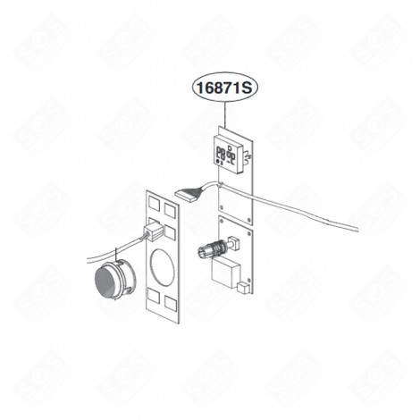 ELEKTRONIKKARTE, ANZEIGEMODUL REFERENZ (16871S) MIKROWELLE, MIKROWELLENHERD - EBR81500928