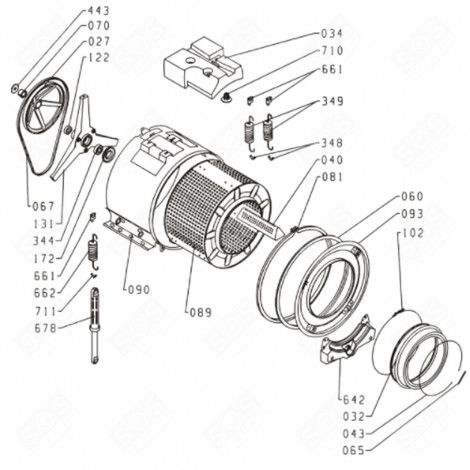 SPANNRING (REP 081) WASCHMASCHINE - 587333