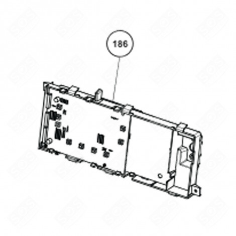 HAUPTPLATINE (KENNUNG 186) GESCHIRRSPÜLER, SPÜLMASCHINE - 2427806620