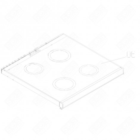 GLASOBERSEITE (KENNZEICHEN 06) BACKOFEN, KÜCHENHERD - 4490910131