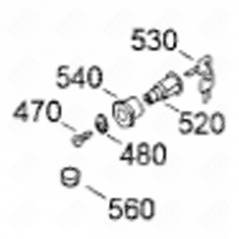 SCHLOSS MIT SCHLÜSSELN (KENNZEICHNUNG 520) KÜHLSCHRANK, GEFRIERSCHRANK - 7044499