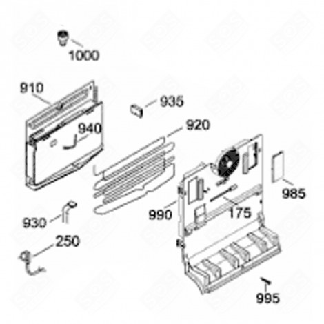 VORGEFORMTES ELEMENT (KENNZEICHEN 935) KÜHLSCHRANK, GEFRIERSCHRANK - 8003086