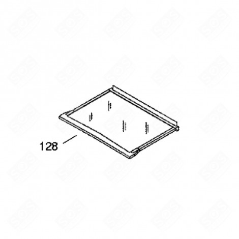 GLASBEHÄLTER FÜR GEMÜSE (KENNZEICHNUNG 128) KÜHLSCHRANK, GEFRIERSCHRANK - 43X2489