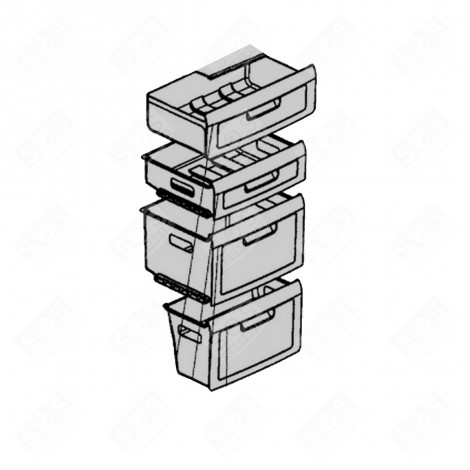 OBERE SCHUBLADE KÜHLSCHRANK, GEFRIERSCHRANK - 12030134