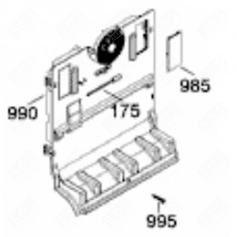 ABDECKUNG (REFERENZ 990) KÜHLSCHRANK, GEFRIERSCHRANK - 9490803, 949080300