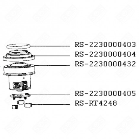 MOTORDÄMPFER (HINTEN RIF. RS-RT4248) STAUBSAUGER - RS-RT4248