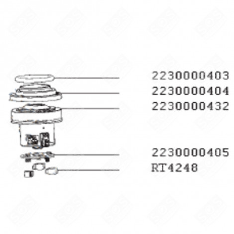 MOTORZWISCHENSTÜCK (BEZEICHNUNG 2230000405) STAUBSAUGER - RS-2230000405 