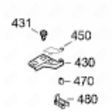 ZAMAC-SCHARNIER (KENNZEICHNUNG 430) KÜHLSCHRANK, GEFRIERSCHRANK - 7043235