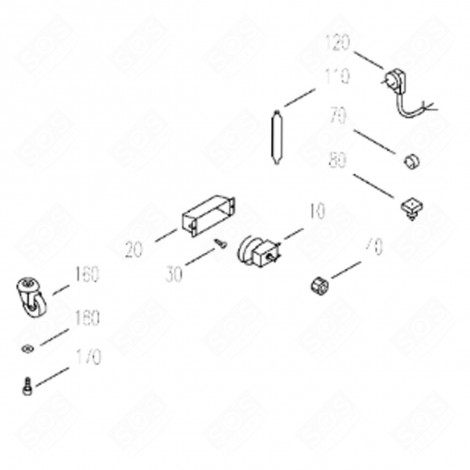 FLIP-FLAP-DECKEL SCHARNIER GTE KÜHLSCHRANK, GEFRIERSCHRANK - 7422534