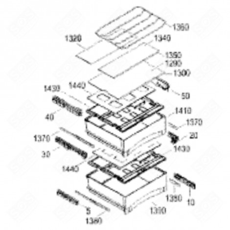 KOMPLETTES GLAS (KENNZEICHEN 1290) KÜHLSCHRANK, GEFRIERSCHRANK - 7277114