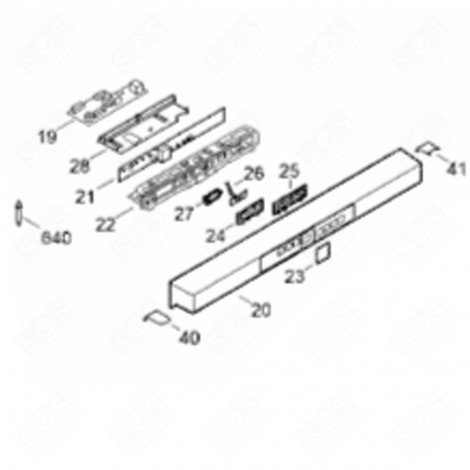 MAGNETRELAISSCHALTPLATINE (KENNUNG 26) KÜHLSCHRANK, GEFRIERSCHRANK - 6113443