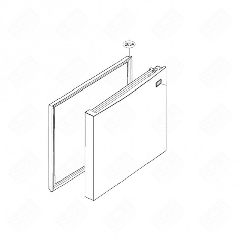 DICHTUNG (GEFRIERTEIL) REFERENZ 203A KÜHLSCHRANK, GEFRIERSCHRANK - ADX73270669