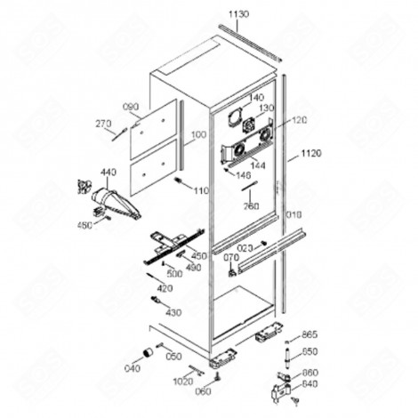 GRIFF (REFERENZ 100) KÜHLSCHRANK, GEFRIERSCHRANK - 9031138