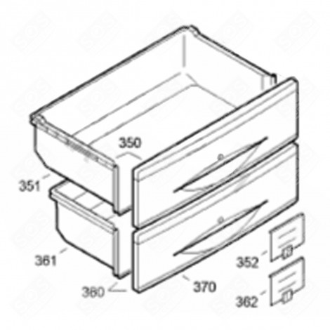 GEFRIERFACH OBEN KÜHLSCHRANK, GEFRIERSCHRANK - 9791179