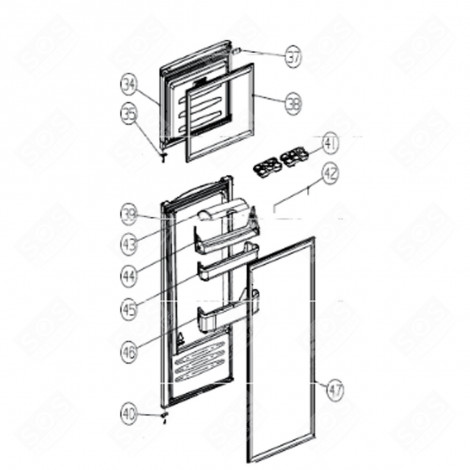 FLASCHENABLAGE (REFERENZ 46) KÜHLSCHRANK, GEFRIERSCHRANK - AS0017801