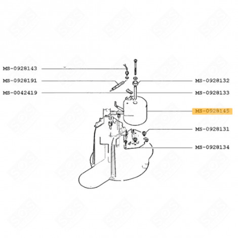 WIDERSTAND (KENNZEICHEN MS-0928145) KAFFEEMASCHINE, ESPRESSOMASCHINE - MS-0928145