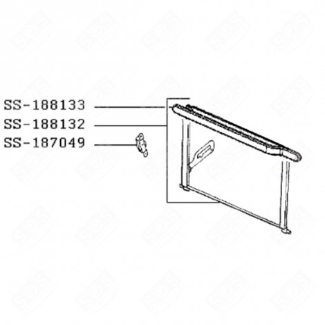 GRIFF (BEZUG SS-188133) BACKOFEN, KÜCHENHERD - SS-188133