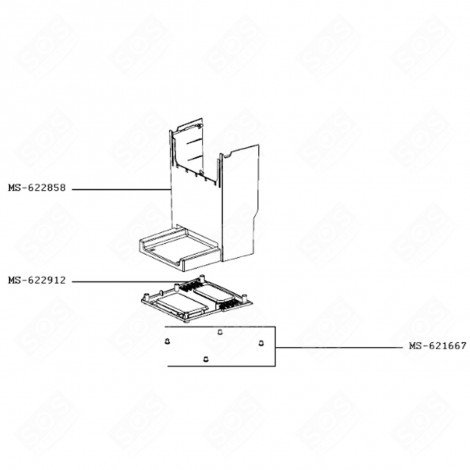 SOCKEL (KENNZEICHNUNG MS-622912) KAFFEEMASCHINE, ESPRESSOMASCHINE - MS-622912