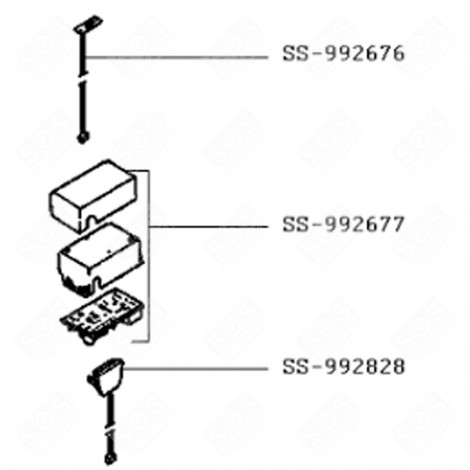 ELEKTRONIKKARTE + HALTERUNG DAMPFGARER, DAMPFKOCHER - SS-992677