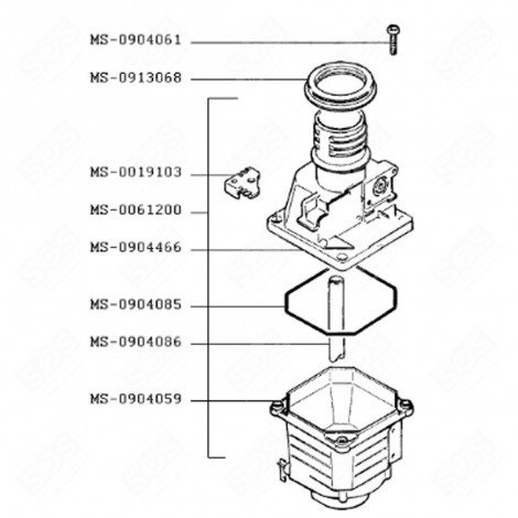 FILTERHALTER (KENNUNG MS-0904067) KAFFEEMASCHINE, ESPRESSOMASCHINE - MS-0904067