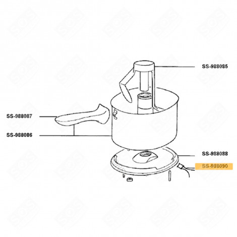 TEMPERATURSENSOR (REFERENZ SS-988090) KÜCHENMASCHINE - SS-988090